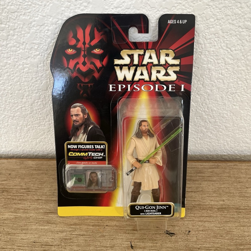 STAR WARS EPISODE 1 Phantom Menace – Qui-Gon Jinn Jedi Duel Action Figure